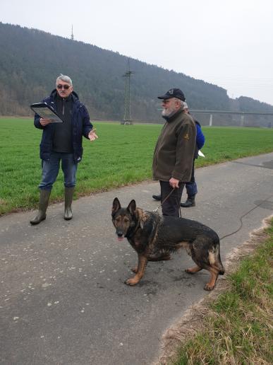 Alfred Hergenröder mit Amy von der Pflochsbacher Schmiede - IFH 1 -