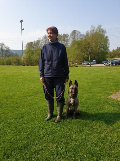 Astrid Schmitz mit Daisy Duxroyal, BH bestanden